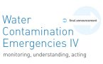 Water Contamination Emergencies IV