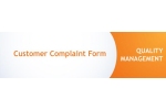 Customer Complaint Form