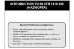 Hazwoper Training - Initial Site Worker - 40 Hr